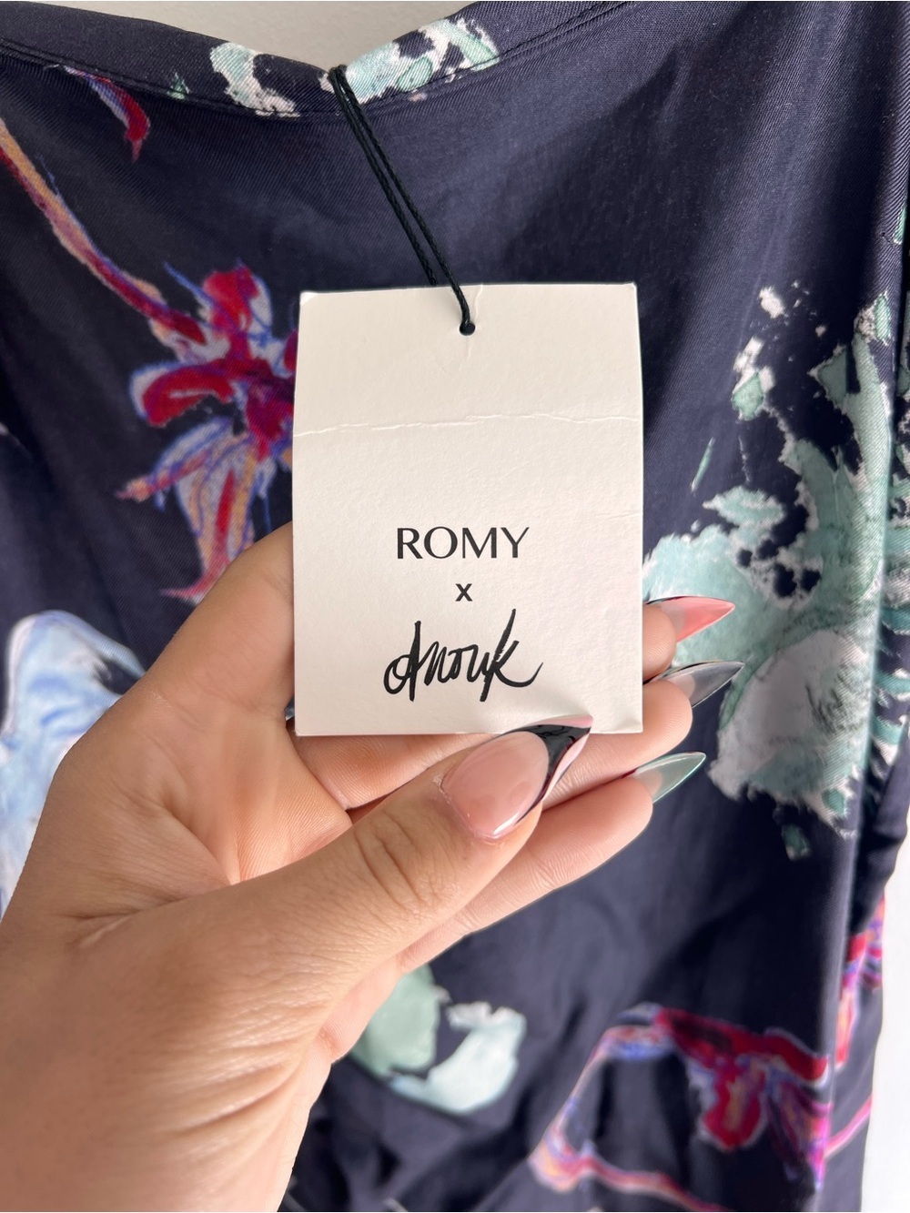 Romy Joy Graphic Print Maxi Slip Dress - Picture 6 of 7